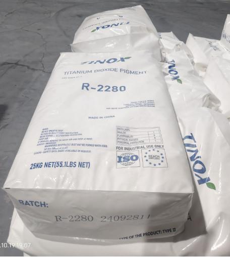 REACH ISO9001 R-2280 Titanium Dioxide Rutile Sulphate Process Rutile Pigment For Plastics