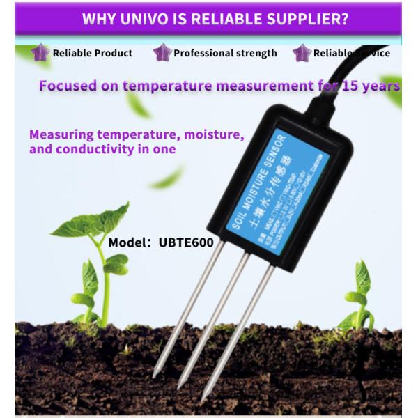 UBTE600Y RS485 Soil Humidity Temperature Moisture Sensor For Precision Farming