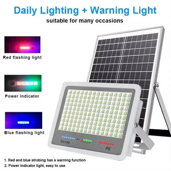 300w High Powered Solar Security Lights IP67 Solar Panel Garden Lights Outdoor