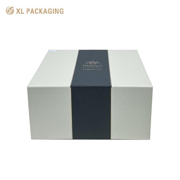 Eco Friendly Flat-Pack Folding Magnetic Gift Box with Hidden Magnetic Closure and Custom Logo