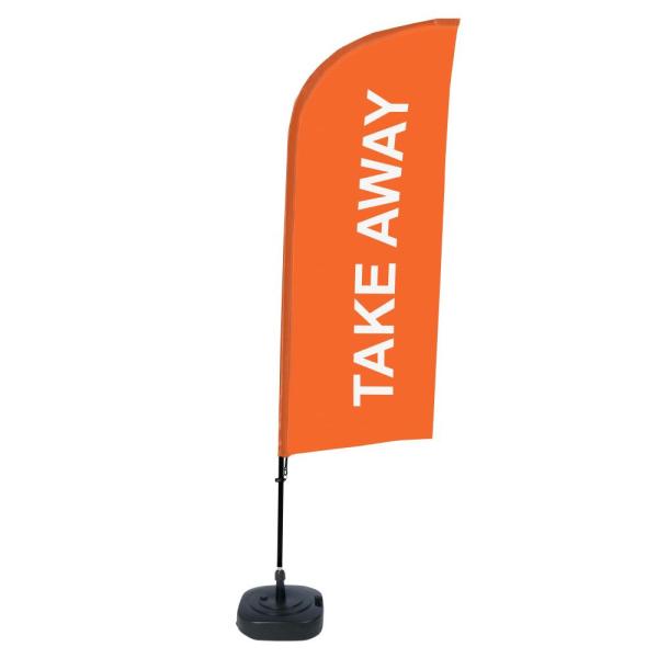 Polyester Double Side Printing Screen Printing Beach Custom Feather Flag Banners
