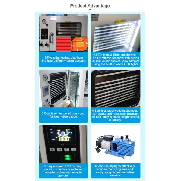 Фармацевтика Вакуумная сушильная печь Топция Сухие печи Лабораторное оборудование