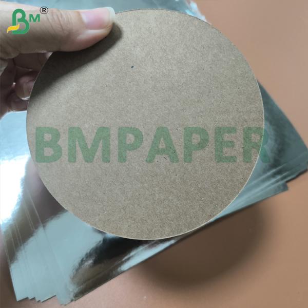 Recycled 70gsm 85gsm Single Side Metallized Silver Kraft Paper Roll Recycled 70gsm 85gsm Single Side Metallized Silver Kraft Paper Roll