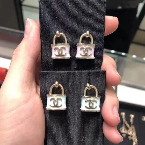 Lock Pendant Earrings Early Spring Collection
