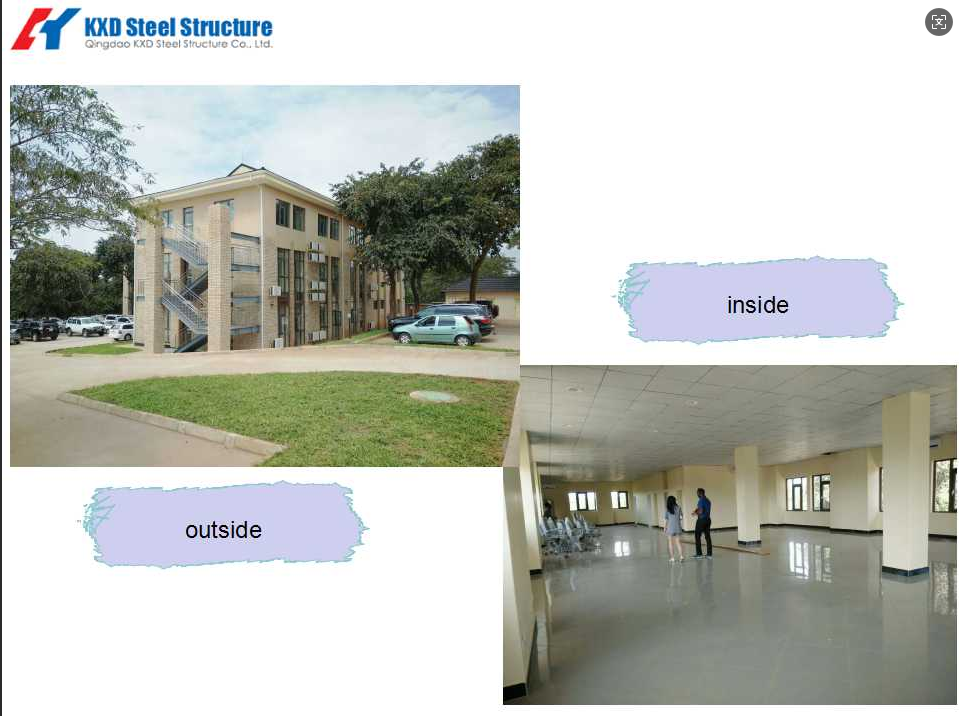 High-strength steel prefabricated office building, fast construction & cost-effective