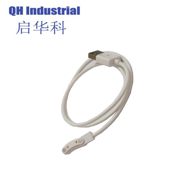 2Pin Waterproof LED LCD OLED Smartphone, Earphone ,Charger Magnetic Pogo Pin USB Connector