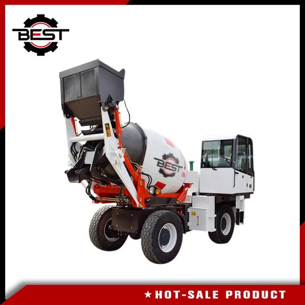 Bidirectional Driving Mobile Concrete Mixer Truck For Road Construction