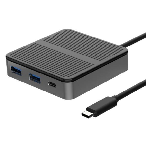Квадратный чёрный USB C к USB адаптер Mac 6 в 1 USB C к USB А адаптер OTG адаптер