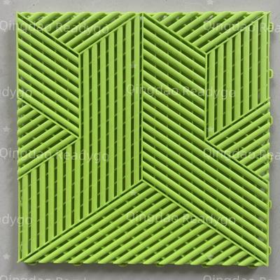 Carreaux de sol de garage en plastique rigide en PP durable 18 mm