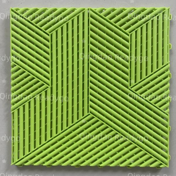 Brand factory new desigh 3d cubic garage floor tiles plastic flooring mat dalle floor mat