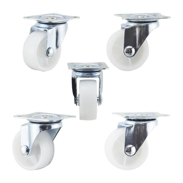 rodízios leves plásticos do dever do diâmetro de 40mm um gerencio de 360 graus