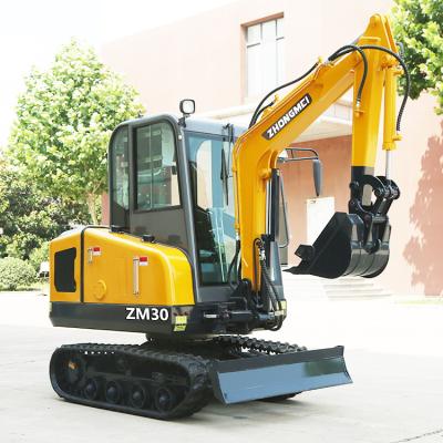 22,1 kilowatts de capacité de seau CE de Mini Excavator de ³ de 0,1 m ont approuvé le petit bêcheur compact
