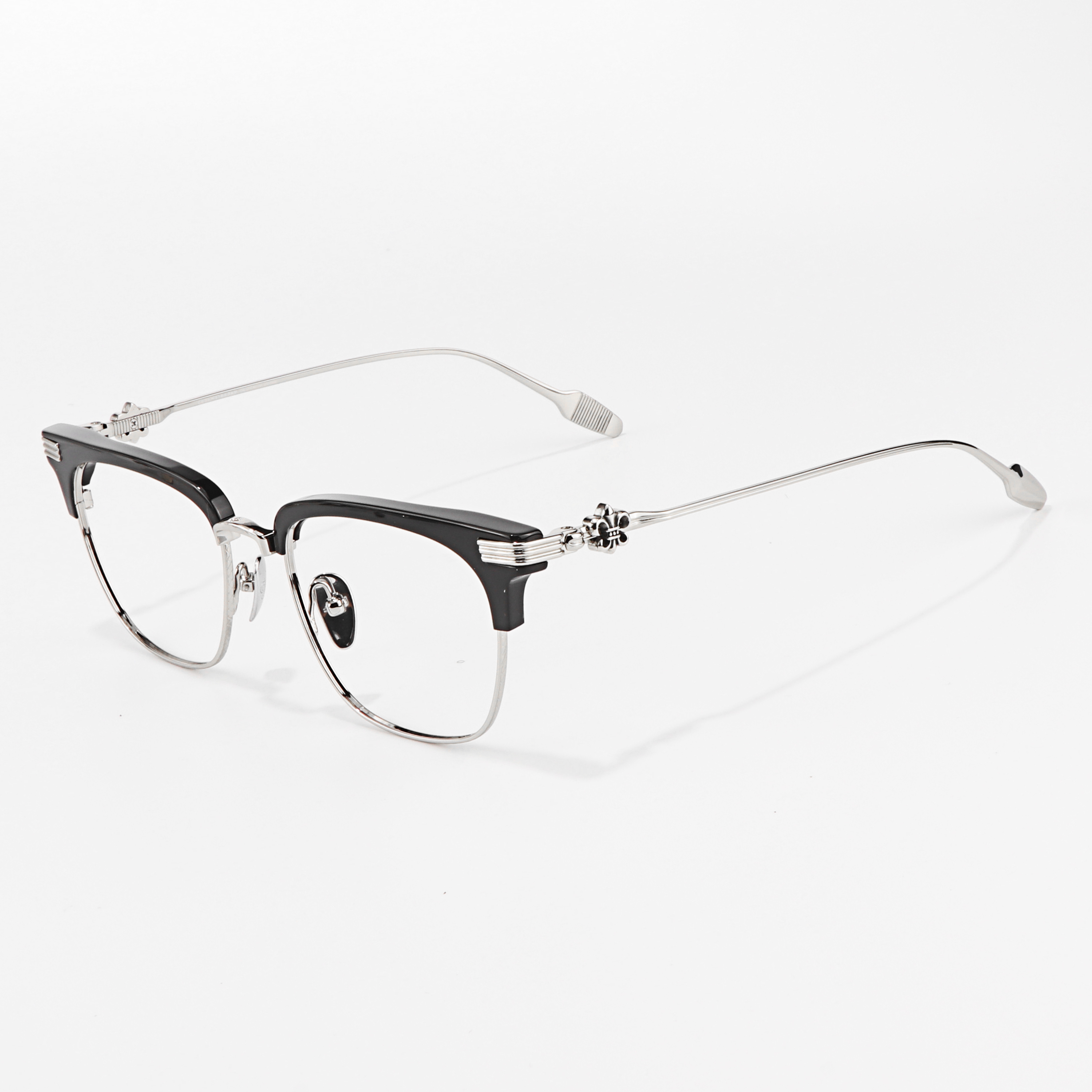 Cool Classic Punk  Unisex Black Gold Optical Presbyopia Multifocal Luxury Brand Men's Prescription Eye Glasses Fashion for Women
