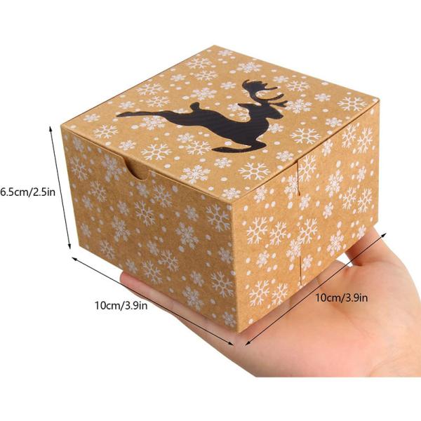 Recycle Kraft Paper Cake Box , Bakery Cupcake Box Packaging With Plastic Clear Windows