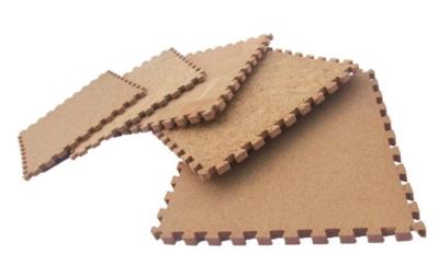2mm 45x45cm grossos Cork Pad Puzzle Cork Play Mat Antibacterial Resilient