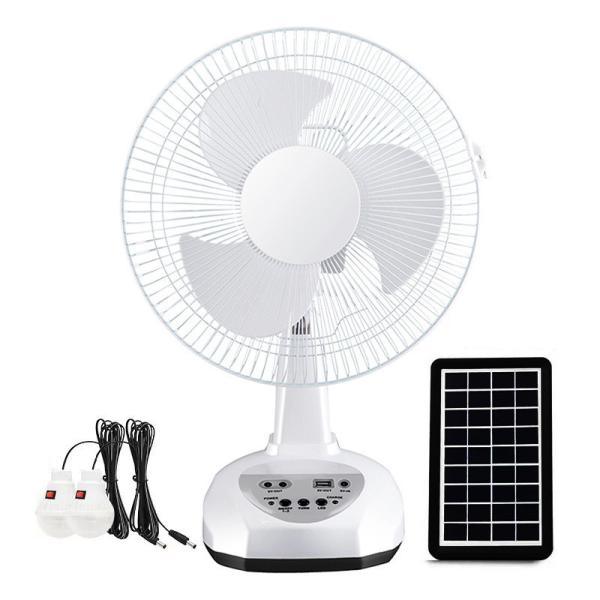 Table Solar Fan 12 inch Solar-Powered Energy-Saving Fan for Sustainable Clean Energy