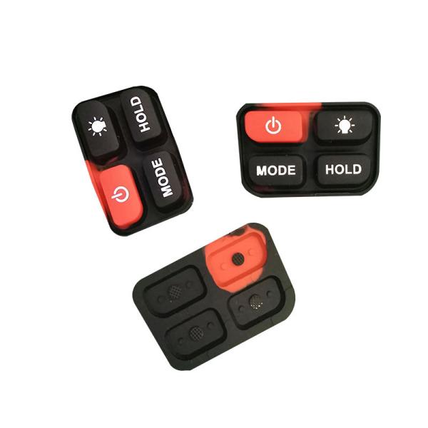 Custom Silk-Screen Printing Silicone Rubber Keys Open Mold Custom Keys