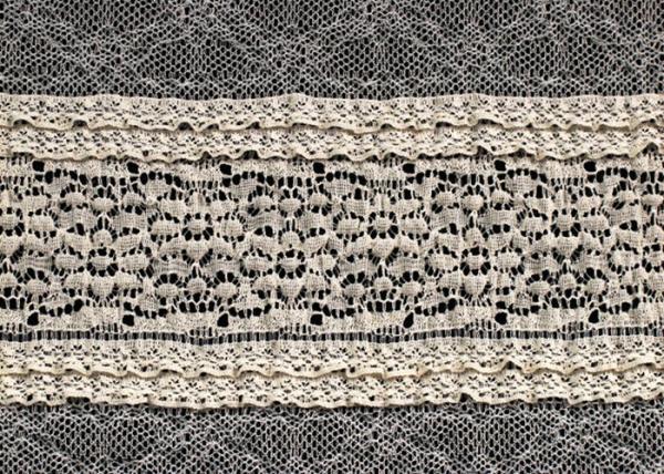 Multilayer Bridal Stretch Lace Trim Fabric Eco Friendly 50’’- 52’’ CY-LW0182