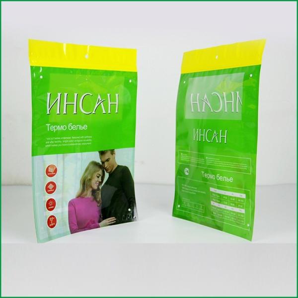 Изготовленные на заказ Зиплок пластиковые мешки упаковывая сумку пластиковой упаковки футболки для одежд