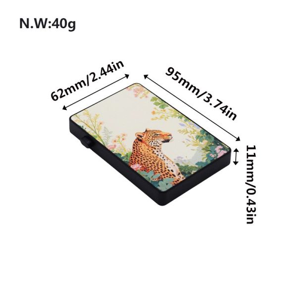 DIY Double-Sided Printing Sublimation Plastic Credit Card Holder with Aluminum Plate Automatic Pop-up Card Case
