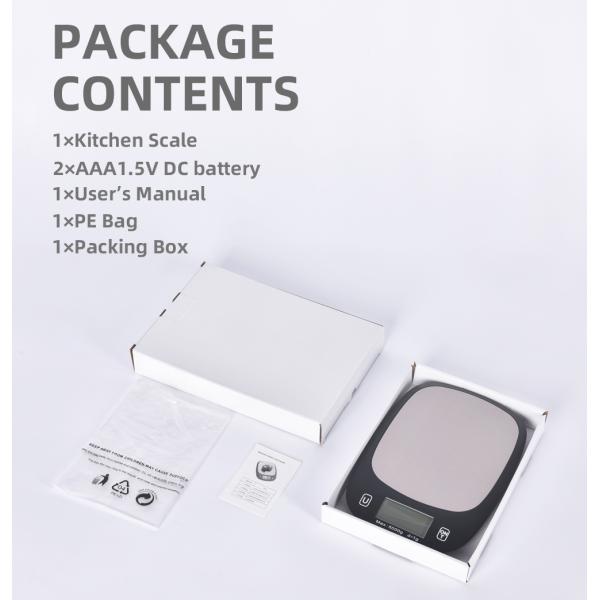 5KG Maximum Weight Recommendation Nutritional Scale Accurate Kitchen Scales Waterproof Digital Kitchen Weighing Scale