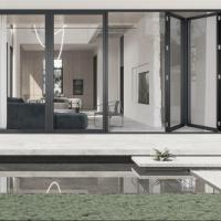 Custom Sizes Aluminium Bifold Exterior Doors Durable Multi-Panel Thermal Insulation