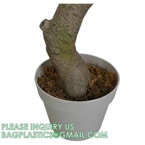 1.3m Potted Oak Tree Bonsai Faux House Plants For Home Decor Artificial Rubber Ficus Greenery Home Sets