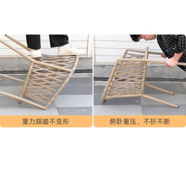 Luxury Nordic-Style Outdoor Furniture Premium Weatherproof Rattan Dining Set For Patio And Garden