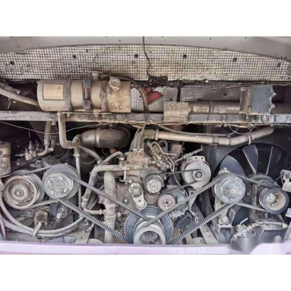 Yutong ZK6107 usado das boas condições esquerdas de aço do Euro III da direção dos assentos do chassi 47 de Bus For Africa do treinador baixo quilômetro