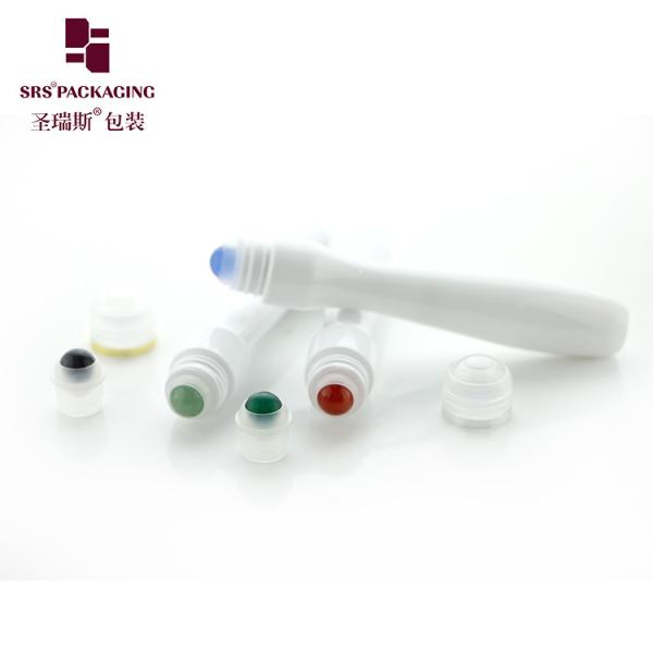 SRS8449-15ML PETG Plastic Gemstone Roller Bottle for Eye Serum Packaging