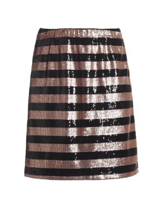Adults Womens Fashion Skirts A Line Shape Office Wear Skirts Polyester Sequin Material