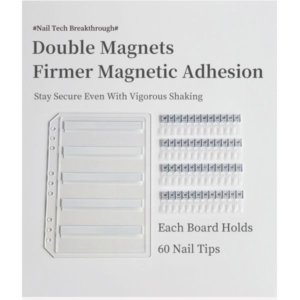 Detachable Acrylic Magnetic Nail Art Display Board Gradient Colors 120/180/240 Shades for Plastic Tool Nail Gel Nail Supplies