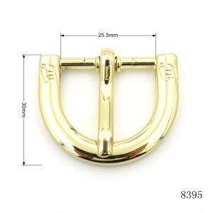 Yellow Gold Custom Logo Engraved Pin Buckle Zinc Alloy Pin Slider Buckle For