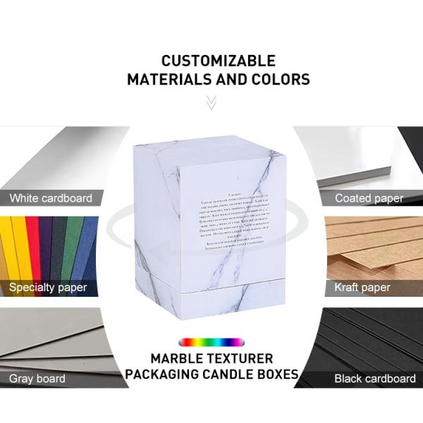 Recyclable Handmade Gift Packaging Box Cardboard Candle Gift Box Packaging With Lid