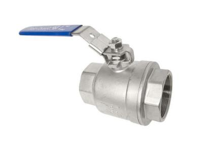 DIN 2 PCS Ball Stainless Steel Valves ASME B16.34 Precise Dimension Anti - Corrosion
