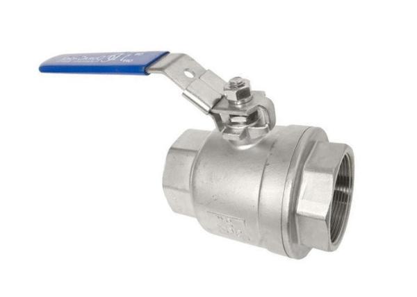 DIN 2 PCS Ball Stainless Steel Valves ASME B16.34 Precise Dimension Anti - Corrosion