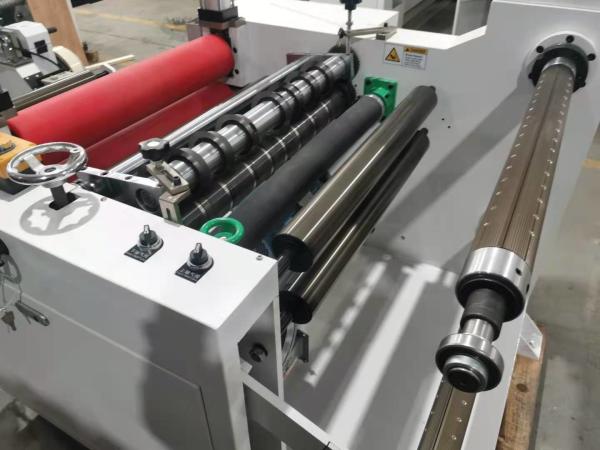 1300 Copper Foil Roll Slitting And Rewinding Machine With Electirc Heating Laminating