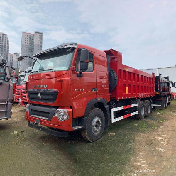 5.3-6.2M Cargo Tank Length Chinese Second Hand Sinotruk Howo 6x4 371hp Dump Trucks