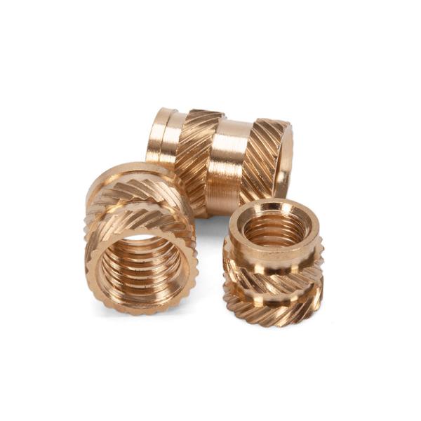 Steel Brass Hot Melt Insert Nuts for Plasti M2 M3 M4 M5 M6 M8 M10 Threaded Nuts Zinc-Flake Coated Brass Heat Inserts Nut