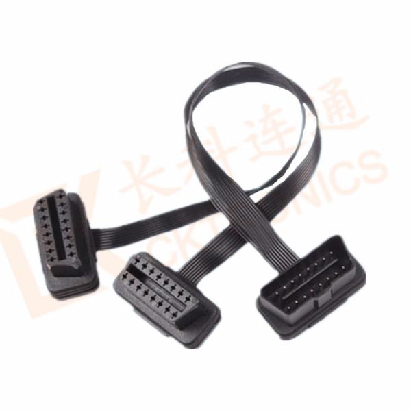 Y Type male to female OBD Extension Cable Flat OBD 16 Pin CK-MF08Y02