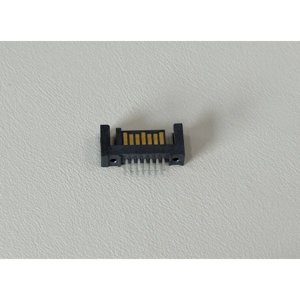 13 Pin SATA board mount connector, 1.27mm pitch vertical SMT PCB connector for high speed data transmission, HDD / SSD storage, industrial electronic server customization