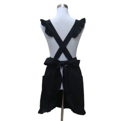 Cute Lovely Retro Kitchen Cooking Ruffles Apron for Women Girls Customized Color