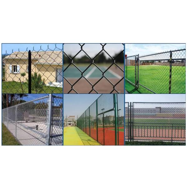 Black Hot Dipped Chain Link Mesh Fencing 2.5m Height 9 Gauge
