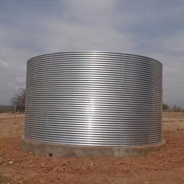 20000 litros 300000 litros 50000 litros de água Tanques de aço corrugado galvanizado a quente