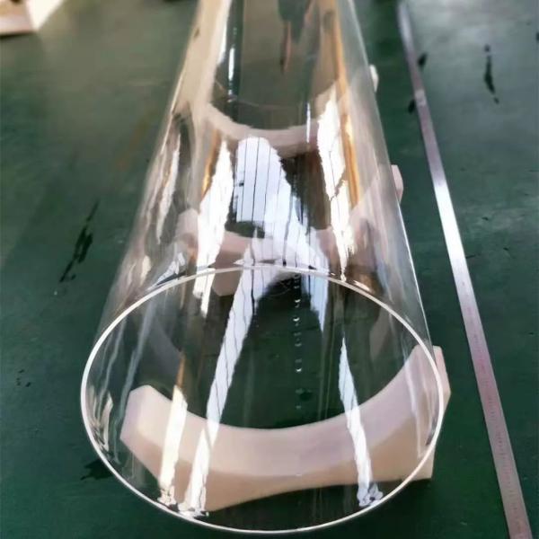 Кварцевая прозрачная стеклянная трубка большого диаметра Солнечная фотоэлектрическая диффузионная трубка