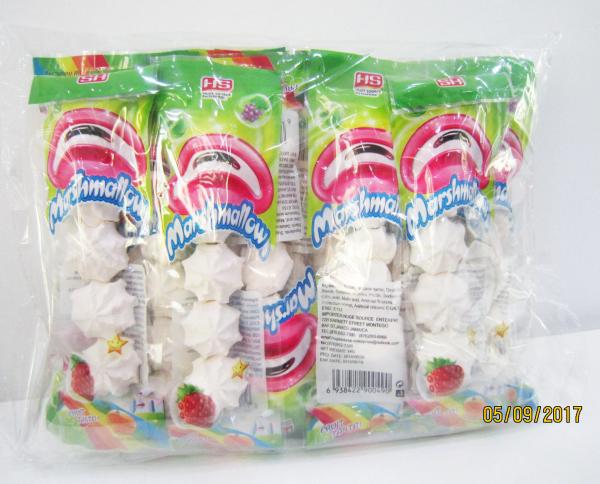 Gosto agradável personalizado cozinhado dos doces do marshmallow da forma do bolo, o macio e o doce dos marshmallows