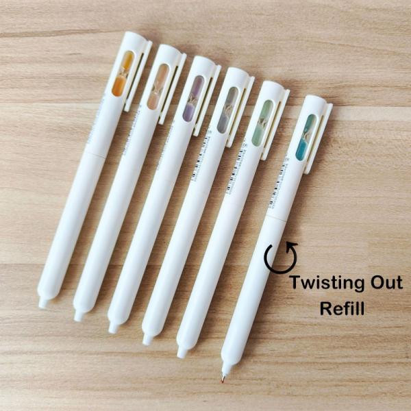 Creative Hourglass Rotating Neutral Pen ST 0.5mm Writing Student Neutral Pen