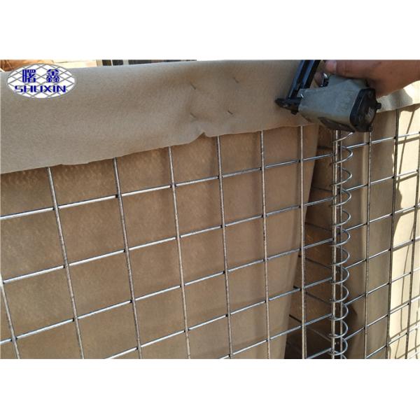 HDP Galvanized Defensive Bastion Wall , Flood Control Bastion Barrier System In UAE
