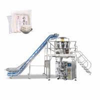 Gâteau de riz mettant en sac de main semi automatique pesant le système de conditionnement avec le peseur de 14 Multihead