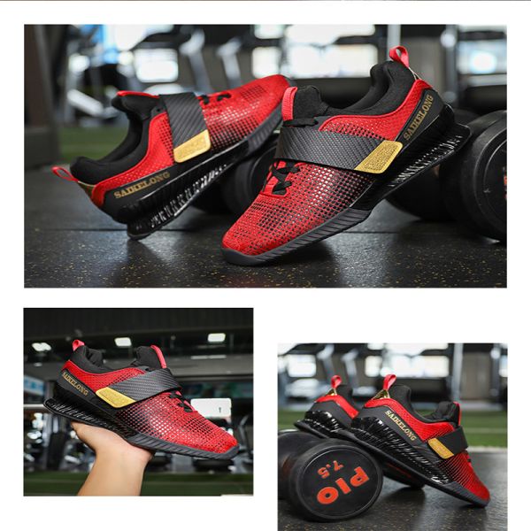 Men Shoes Lifting Weights Indoor Fitness Sports Jogging Sneaker Non-slip Shoes